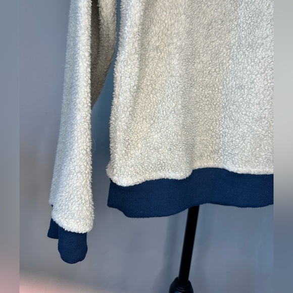 Men’s Patagonia Shearling Fleece Button Pullover, Size Small /Oatmeal Heather - Picture 11 of 15